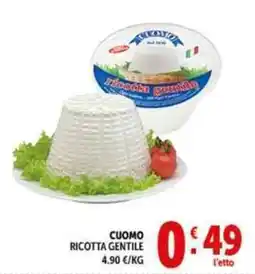 Deco Supermercati Cuomo ricotta gentile offerta