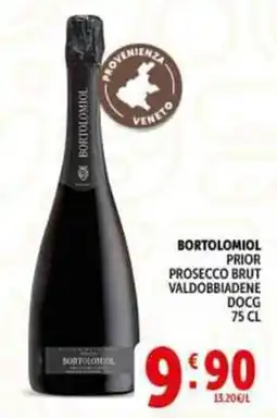Deco Supermercati Bortolomiol prior prosecco brut valdobbiadene offerta