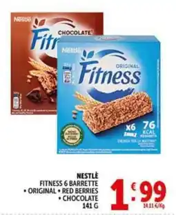 Deco Supermercati Nestle fitness 6 barrette offerta