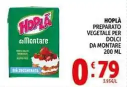 Deco Supermercati Hoplà preparato vegetale per dolci da montare offerta