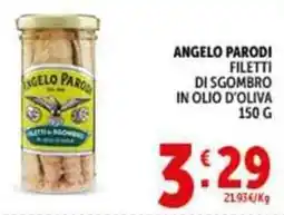 Deco Supermercati Angelo parodi filetti di sgombro in olio d'oliva offerta
