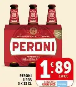 Deco Supermercati Peroni birra offerta