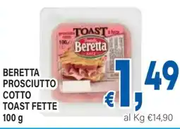DEM Beretta prosciutto cotto toast fette offerta
