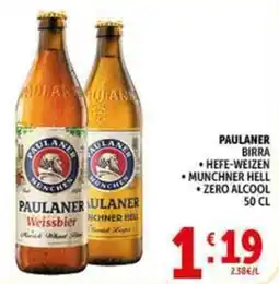 Deco Supermercati Paulaner birra offerta