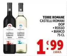 Deco Supermercati Terre romane castelli romani dop offerta