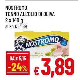 Famila NOSTROMO Tonno all’Olio di Oliva offerta
