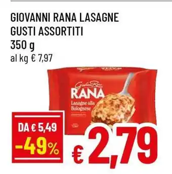 Famila GIOVANNI RANA LASAGNE GUSTI ASSORTITI offerta