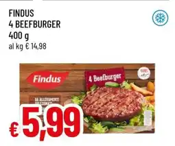 Famila FINDUS 4 BEEFBURGER offerta