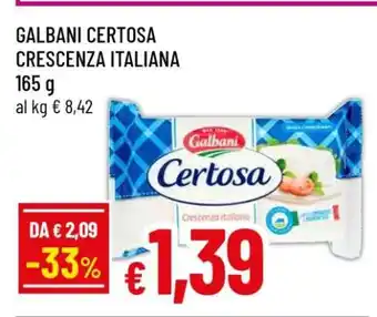 Famila GALBANI CERTOSA CRESCENZA ITALIANA offerta