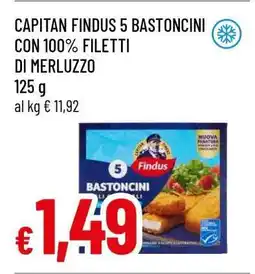 Famila CAPITAN FINDUS 5 BASTONCINI offerta