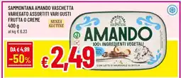 Famila SAMMONTANA AMANDO VASCHETTA VARIEGATO ASSORTITI VARI GUSTI FRUTTA O CREME offerta