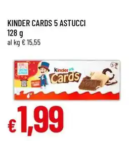 Famila KINDER CARDS 5 ASTUCCI offerta