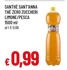 Famila SANTHÈ SANT'ANNA THÈ ZERO ZUCCHERI LIMONE/PESCA offerta