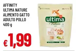 Famila AFFINITY ULTIMA NATURE ALIMENTO GATTO ADULTO POLLO 400 g offerta