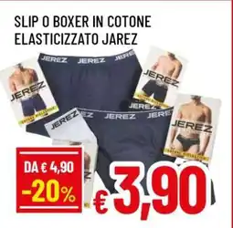 Famila SLIP O BOXER IN COTONE ELASTICIZZATO JAREZ offerta