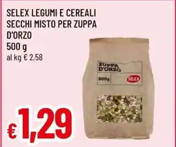 Famila SELEX LEGUMI E CEREALI SECCHI MISTO PER ZUPPA D'ORZO offerta
