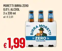 Famila MORETTI BIRRA ZERO offerta