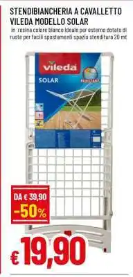 Famila Stendibiancheria a cavalletto Vileda Modello Solar offerta