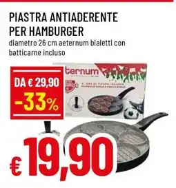 Famila PIASTRA ANTIADERENTE PER HAMBURGER offerta