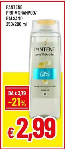 Famila PANTENE PRO-V Shampoo/Balsamo offerta