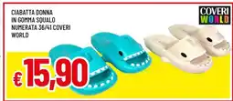 Famila CIABATTA DONNA IN GOMMA SQUALO offerta