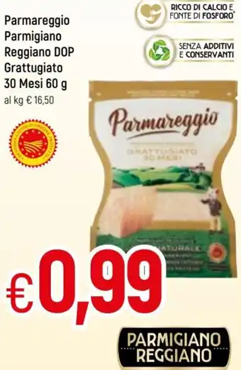 Famila Parmareggio Parmigiano Reggiano DOP Grattugiato 30 Mesi 60g offerta
