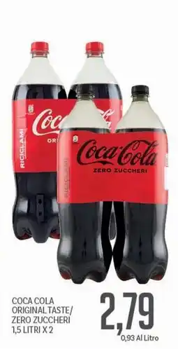 Supermercati Piccolo Coca cola original taste/ zero zuccheri offerta