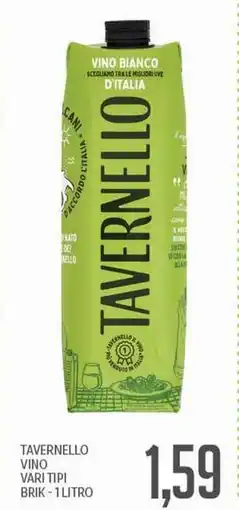 Supermercati Piccolo Tavernello vino offerta