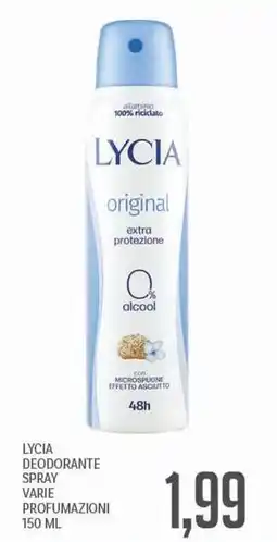 Supermercati Piccolo Lycia deodorante spray offerta