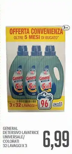 Supermercati Piccolo General detersivo lavatrice universale/ colorati offerta