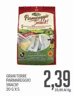 Supermercati Piccolo Gran terre parmareggio snack! offerta