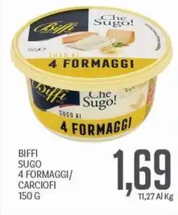 Supermercati Piccolo Biffi sugo 4 formaggi/ carciofi offerta