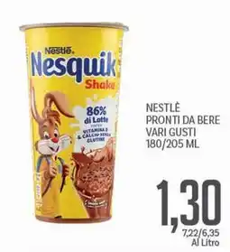 Supermercati Piccolo Nestlé pronti da bere offerta