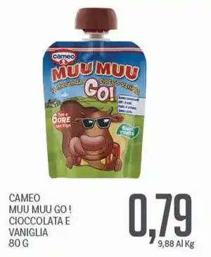 Supermercati Piccolo Cameo muu muu go! cioccolata e vaniglia offerta