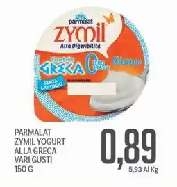 Supermercati Piccolo Parmalat zymil yogurt alla greca offerta