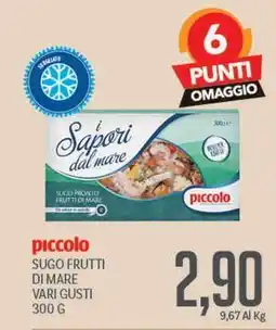 Supermercati Piccolo Piccolo sugo frutti di mare offerta