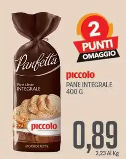 Supermercati Piccolo Piccolo pane integrale offerta