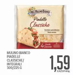 Supermercati Piccolo Mulino bianco piadelle classiche/ integrali offerta