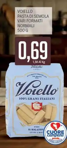 Supermercati Piccolo Voiello pasta di semola offerta