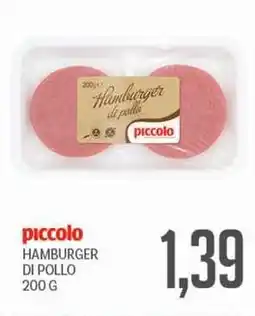 Supermercati Piccolo Piccolo hamburger di pollo offerta