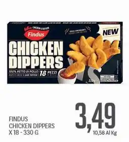 Supermercati Piccolo Findus chicken dippers offerta