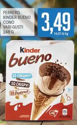 Supermercati Piccolo Ferrero kinder bueno cono offerta