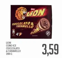 Supermercati Piccolo Lion cono ice cioccolato & caramello offerta
