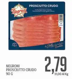 Supermercati Piccolo Negroni prosciutto crudo offerta