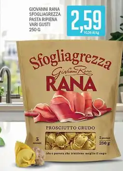 Supermercati Piccolo Giovanni rana sfogliagrezza pasta ripiena offerta