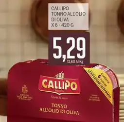 Supermercati Piccolo Callipo tonno all'olio di oliva offerta