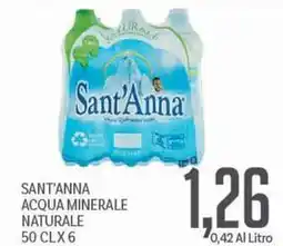 Supermercati Piccolo Sant'anna acqua minerale naturale offerta