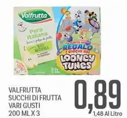 Supermercati Piccolo Valfrutta succhi di frutta offerta