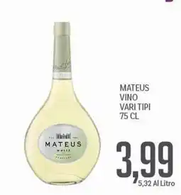 Supermercati Piccolo Mateus vino offerta
