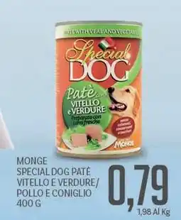 Supermercati Piccolo Monge special dog patè vitello e verdure/ pollo e coniglio offerta